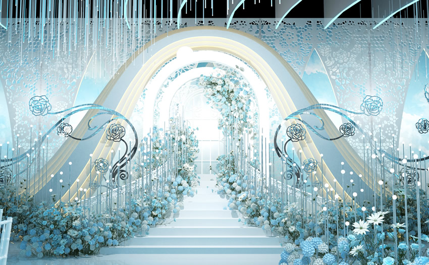 西充釡香烙馍村水晶厅效果展示